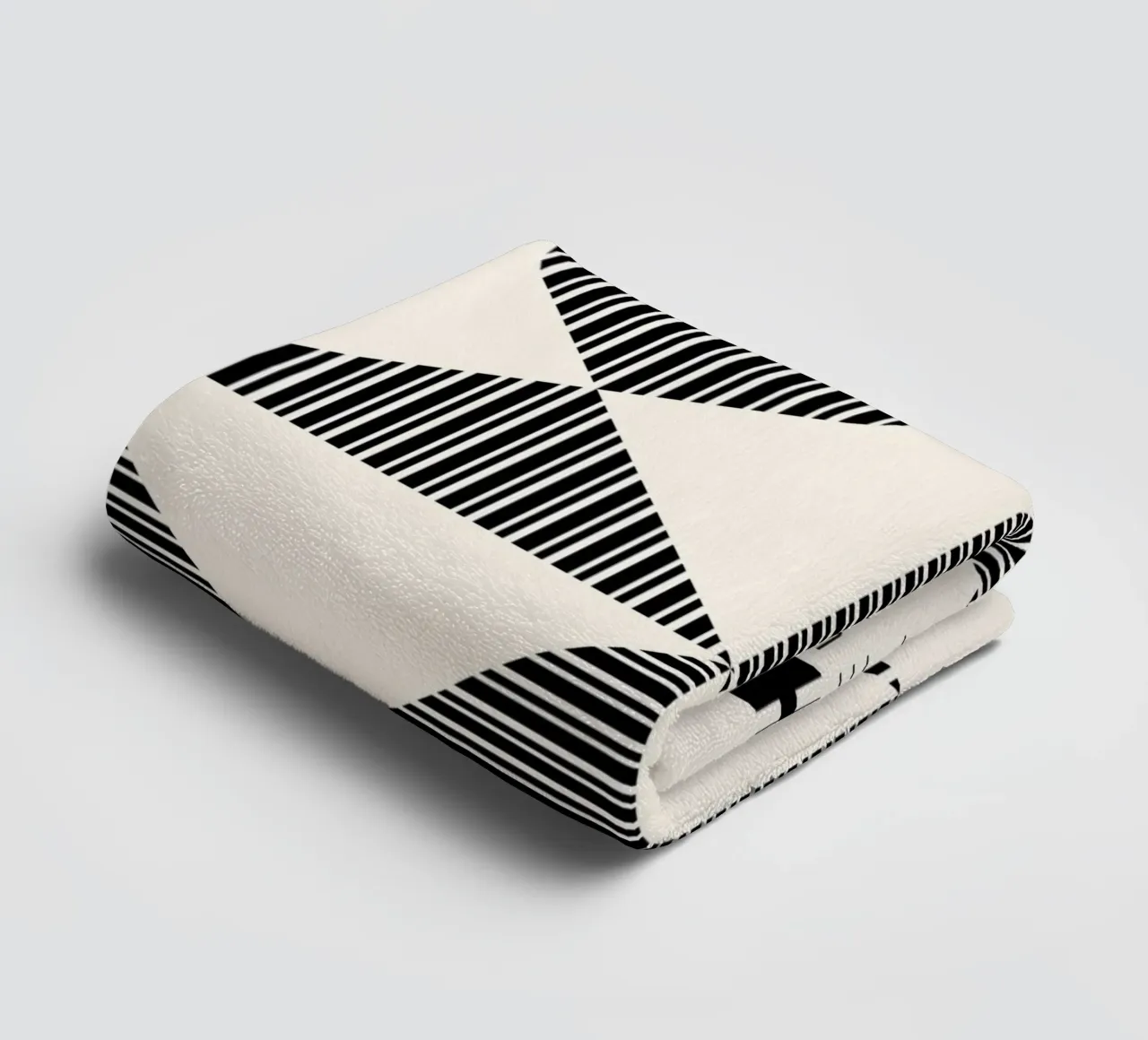 Bauhaus Geometrico foderato Triangolo Pattern Art asciugamano da bagno da NorwesClub