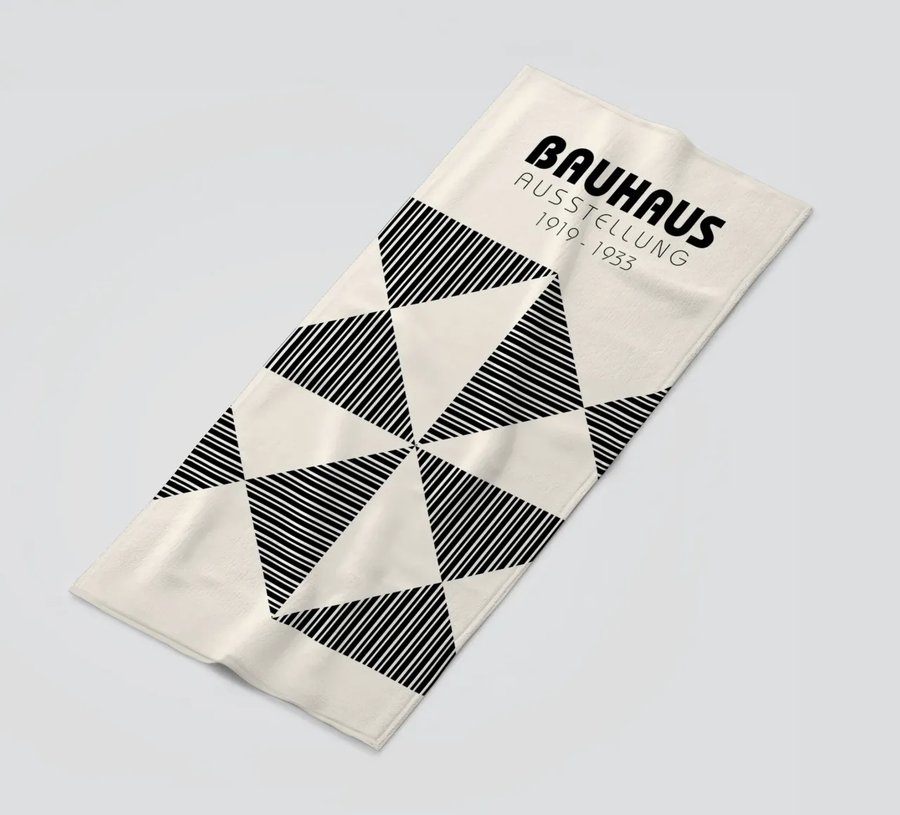 Bauhaus Geometrico foderato Triangolo Pattern Art telo mare da NorwesClub