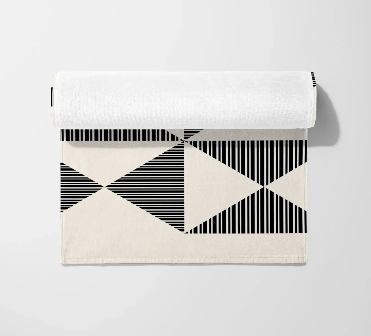 Bauhaus Geometrico foderato Triangolo Pattern Art telo mare da NorwesClub