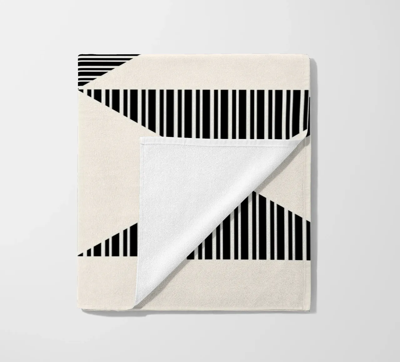 Bauhaus Geometrico foderato Triangolo Pattern Art telo mare da NorwesClub