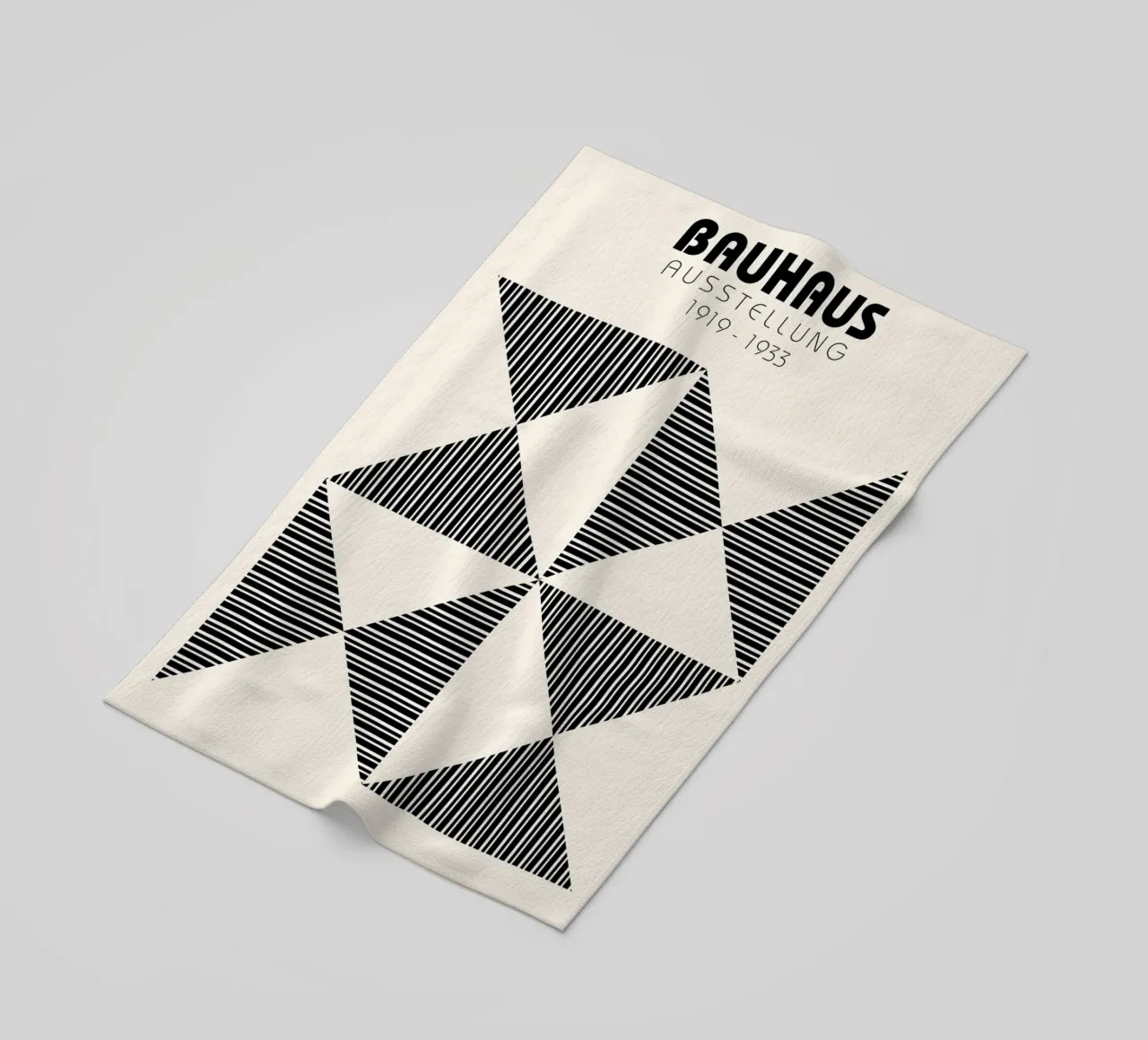 Bauhaus Geometrico foderato Triangolo Pattern Art telo mare da NorwesClub
