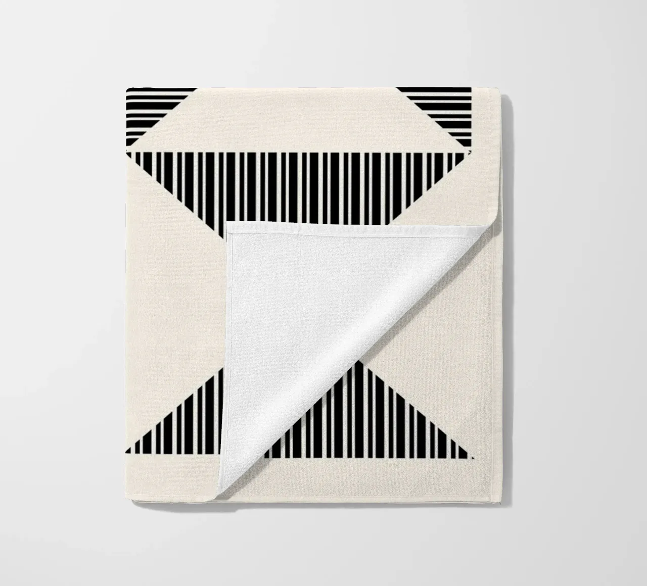 Bauhaus Geometrico foderato Triangolo Pattern Art telo mare da NorwesClub