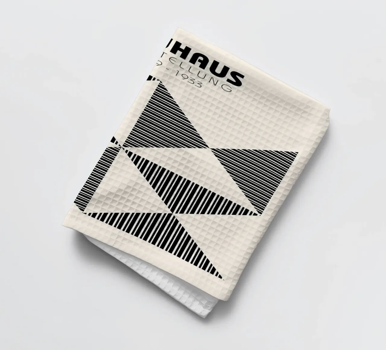 Bauhaus Geometrico foderato Triangolo Pattern Art canovaccio da cucina da NorwesClub