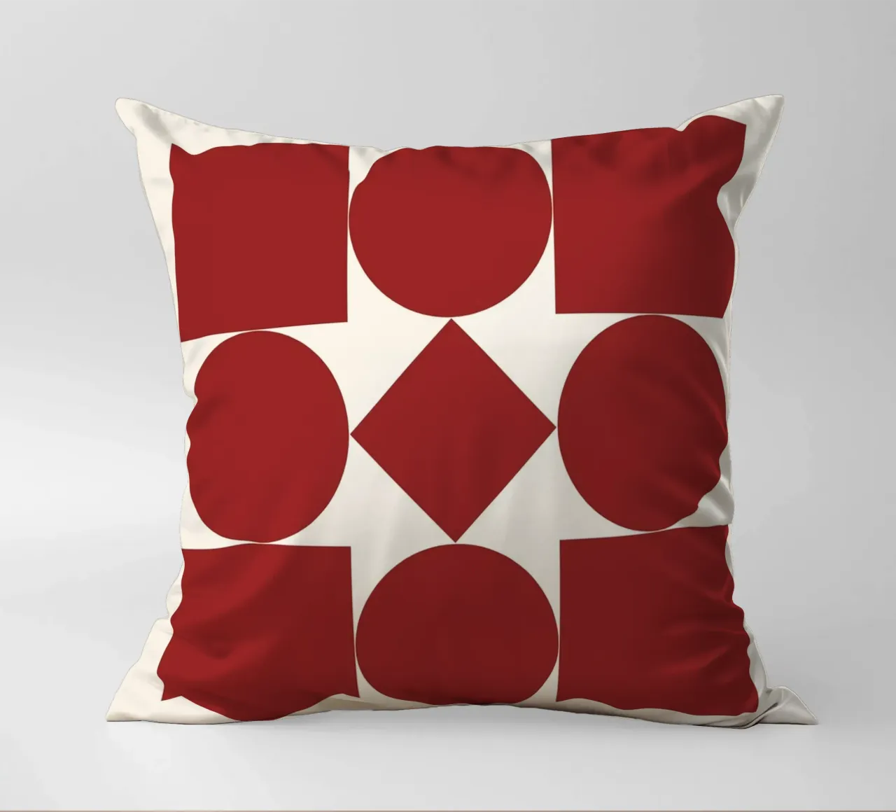 Poster Bauhaus 1923 Forme Geometriche Rosse cuscino da NorwesClub