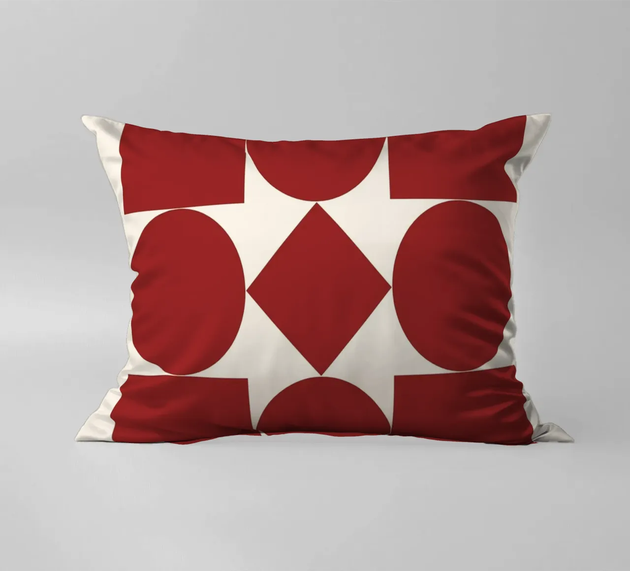 Poster Bauhaus 1923 Forme Geometriche Rosse cuscino da NorwesClub