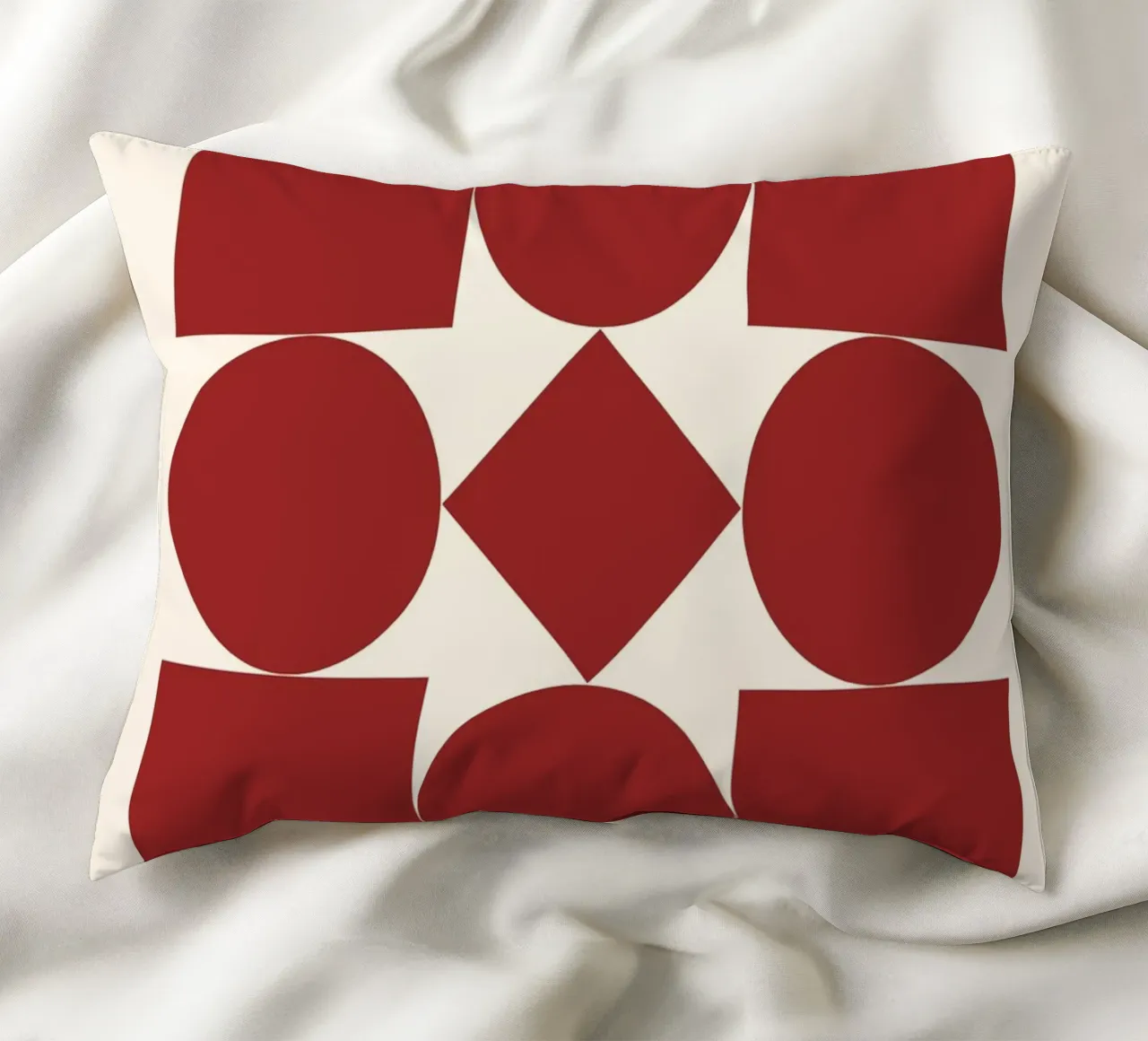 Poster Bauhaus 1923 Forme Geometriche Rosse cuscino da NorwesClub