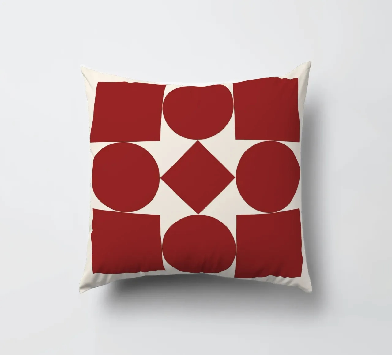 Poster Bauhaus 1923 Forme Geometriche Rosse cuscino da NorwesClub
