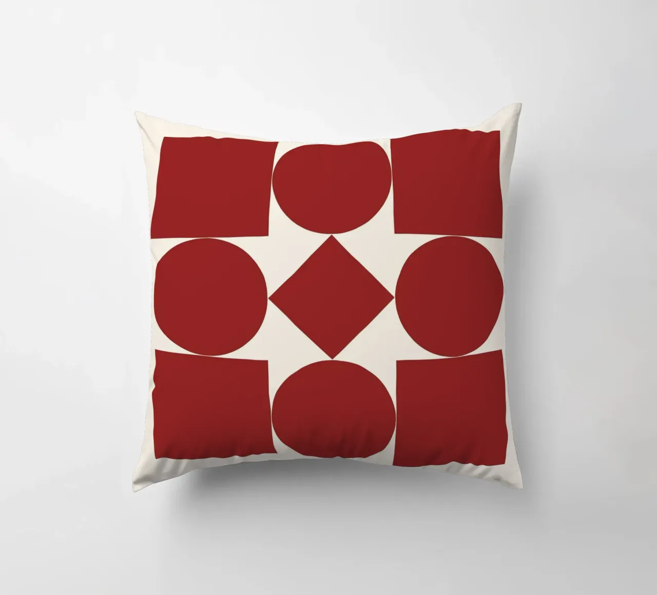 Poster Bauhaus 1923 Forme Geometriche Rosse cuscino da NorwesClub