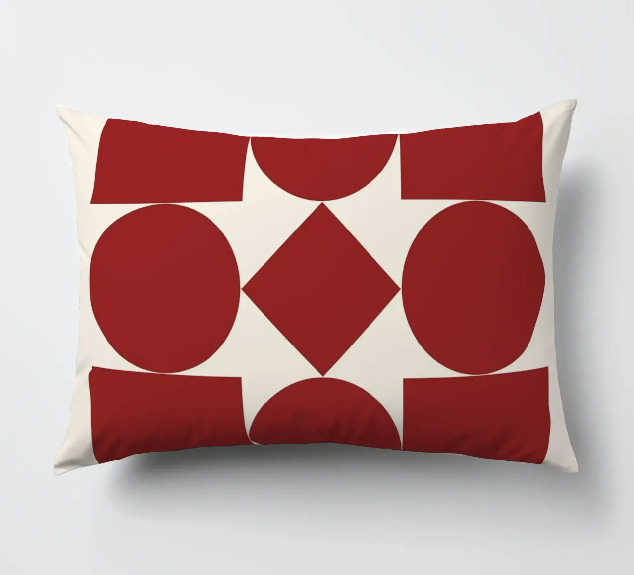 Poster Bauhaus 1923 Forme Geometriche Rosse cuscino da NorwesClub