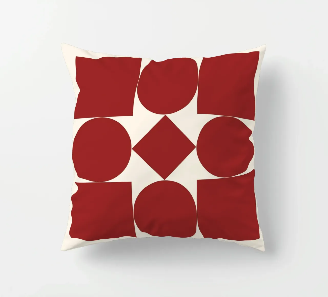 Poster Bauhaus 1923 Forme Geometriche Rosse cuscino da NorwesClub