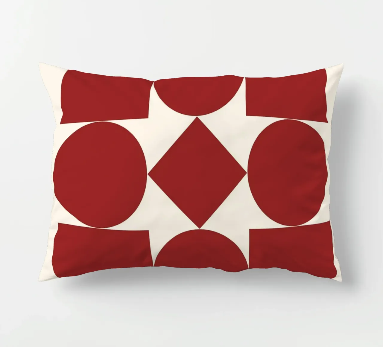 Poster Bauhaus 1923 Forme Geometriche Rosse cuscino da NorwesClub