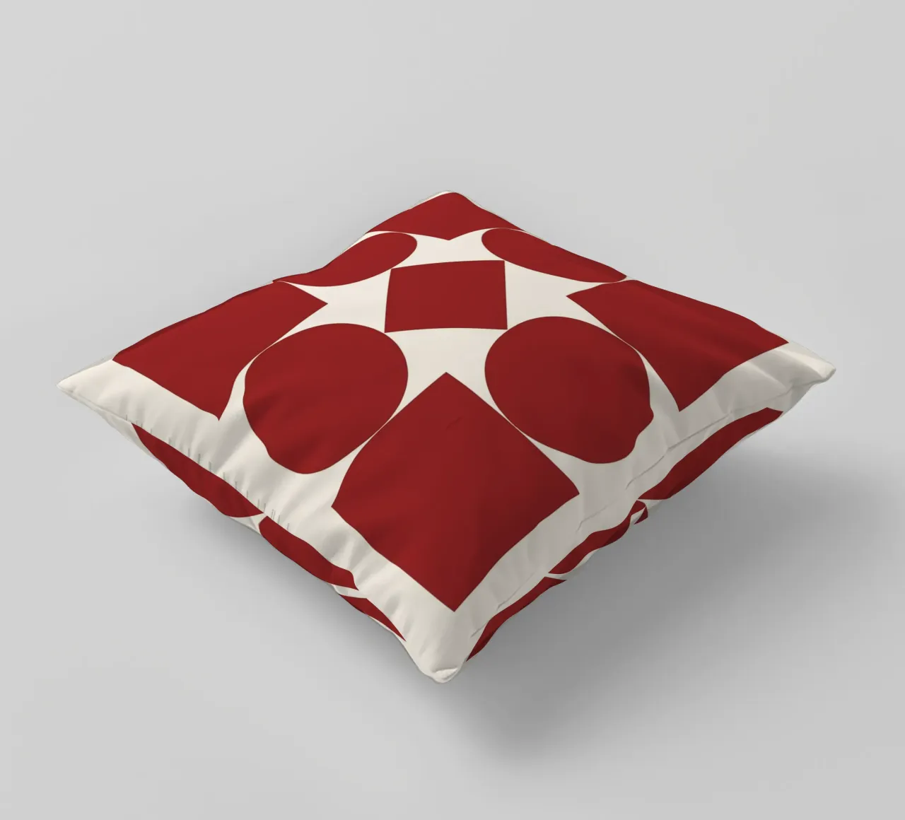 Poster Bauhaus 1923 Forme Geometriche Rosse cuscino da NorwesClub