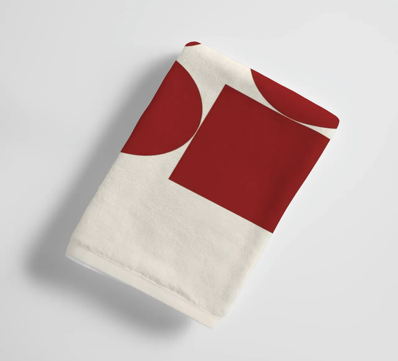 Poster Bauhaus 1923 Forme Geometriche Rosse asciugamano da bagno da NorwesClub