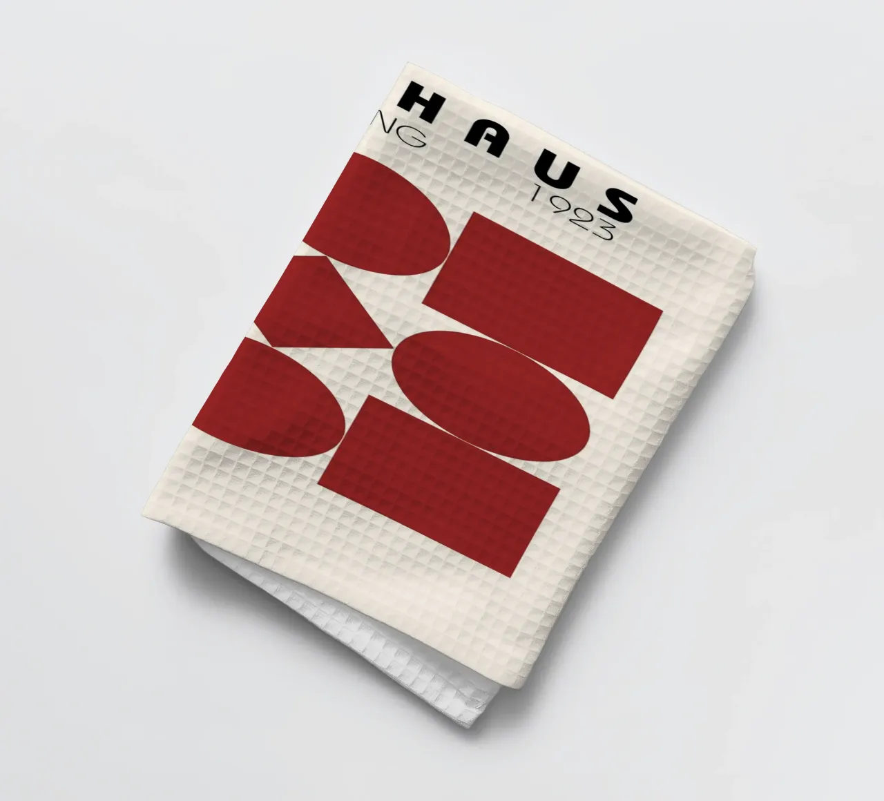 Poster Bauhaus 1923 Forme Geometriche Rosse canovaccio da cucina da NorwesClub