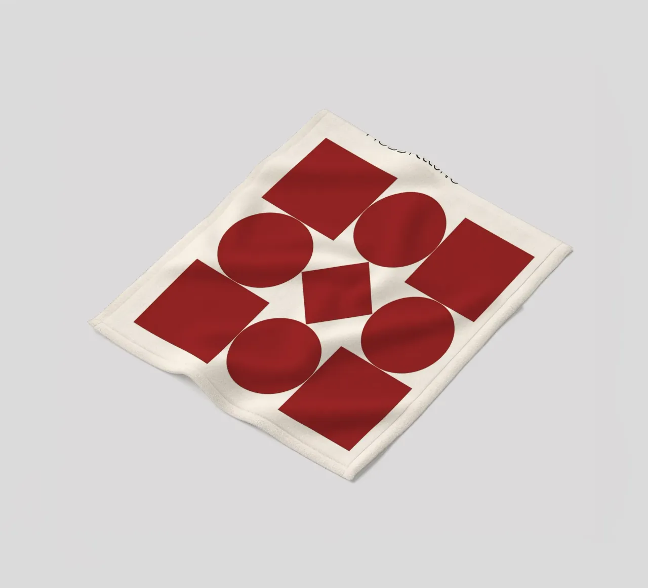 Poster Bauhaus 1923 Forme Geometriche Rosse coperta in pile da NorwesClub