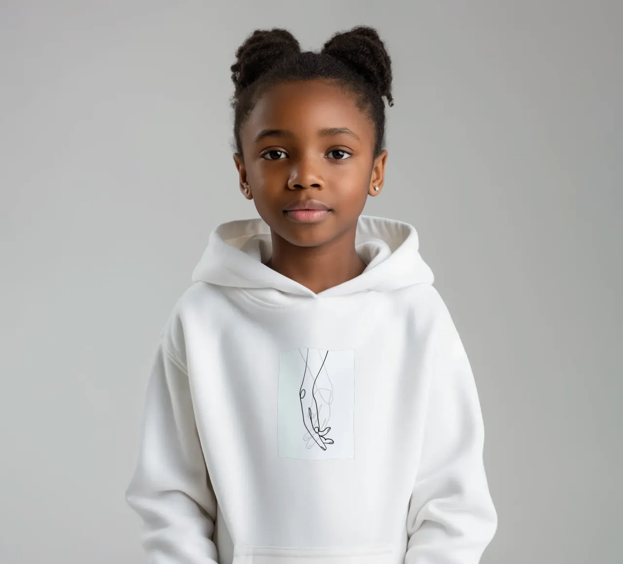 Hands kids hoodie by Graphite