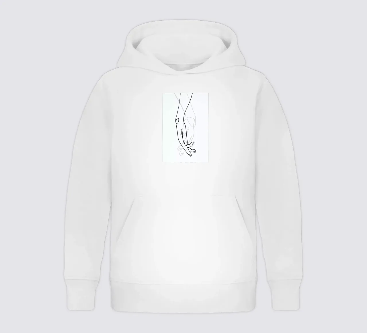 Hands kids hoodie by Graphite