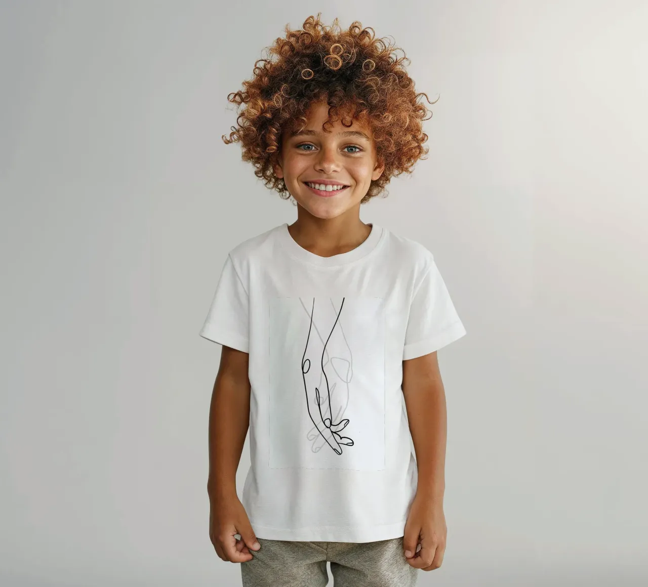 Hands t-shirt bambini da Graphite