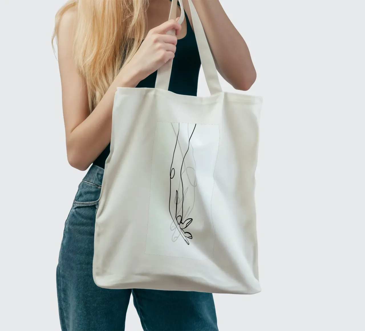 Hands tote bag by Graphite