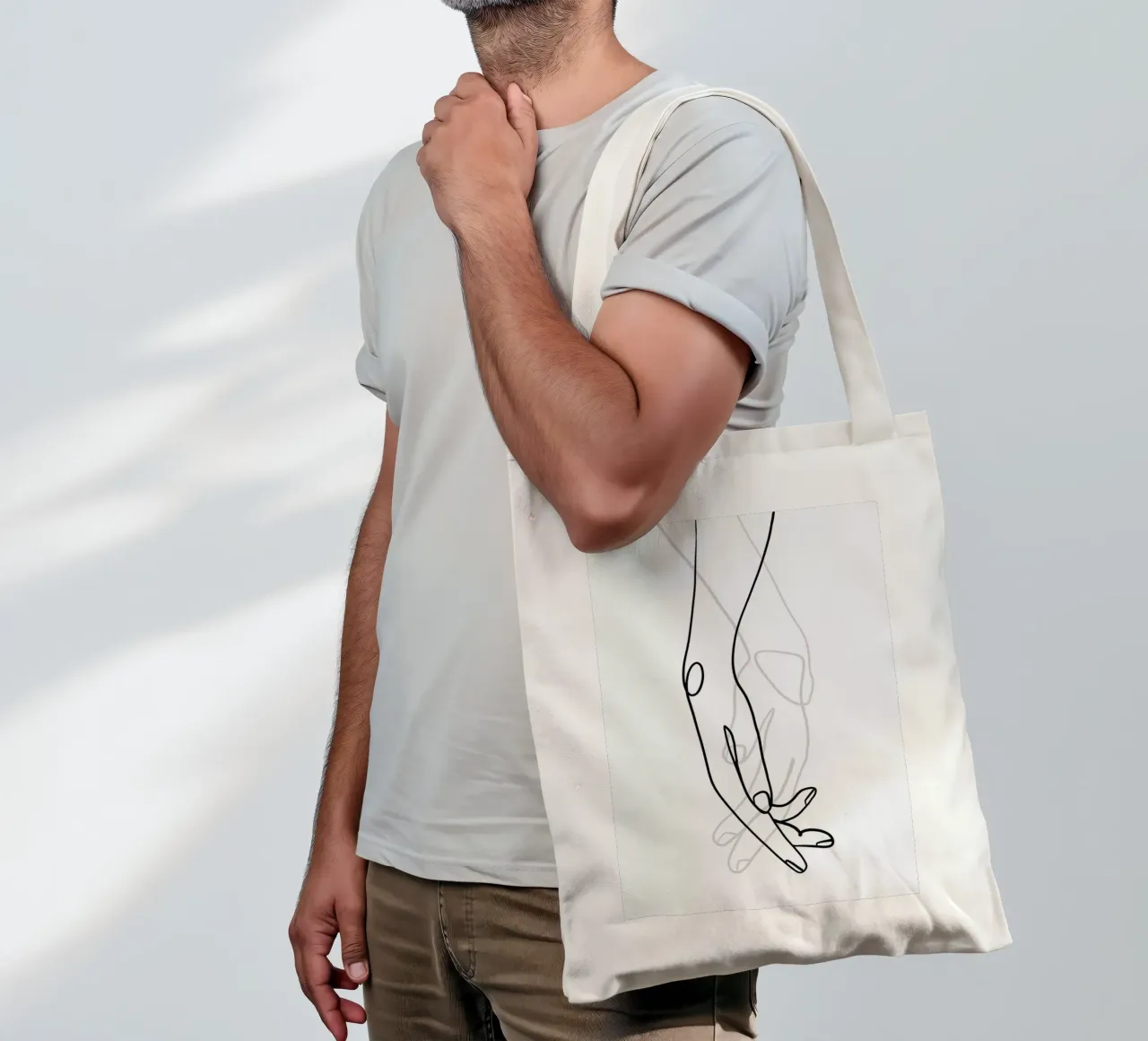Hands tote bag by Graphite