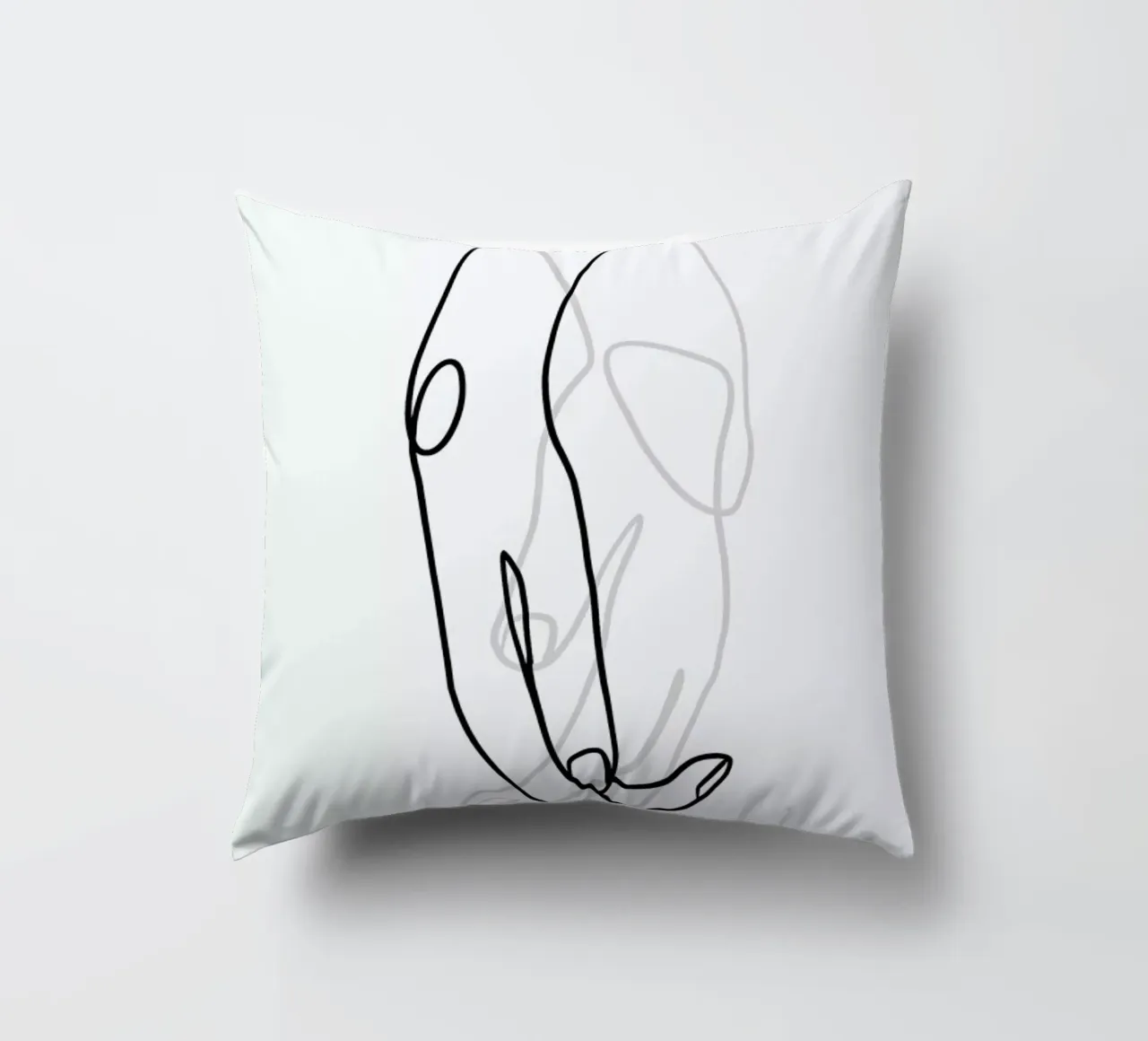 Hands decorative cushion by Graphite