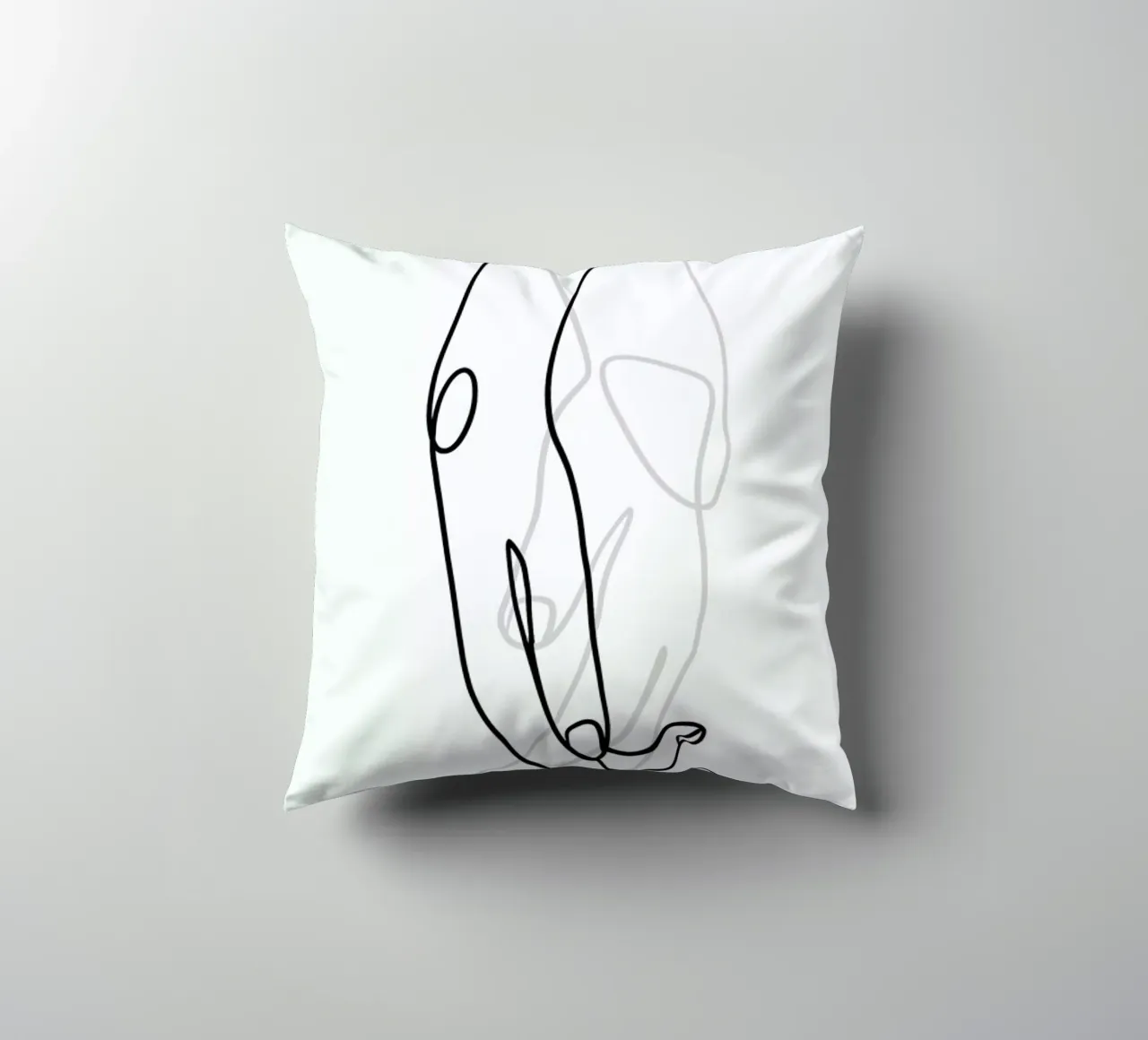 Hands decorative cushion by Graphite