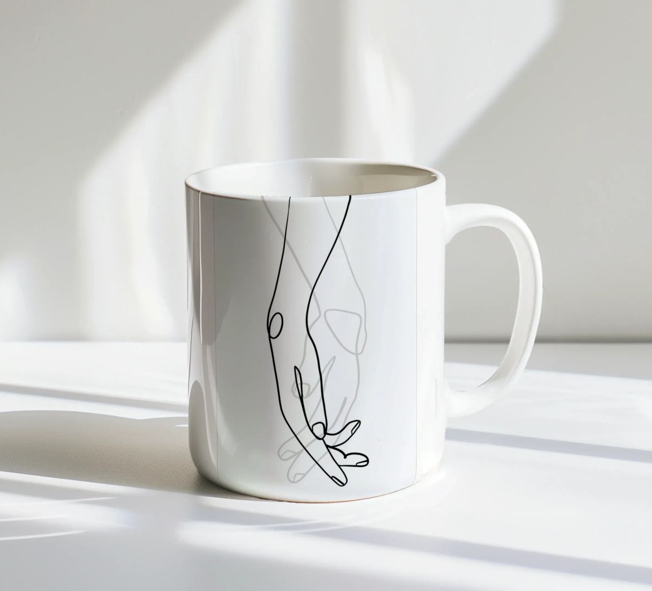 Hands tazza in ceramica da Graphite