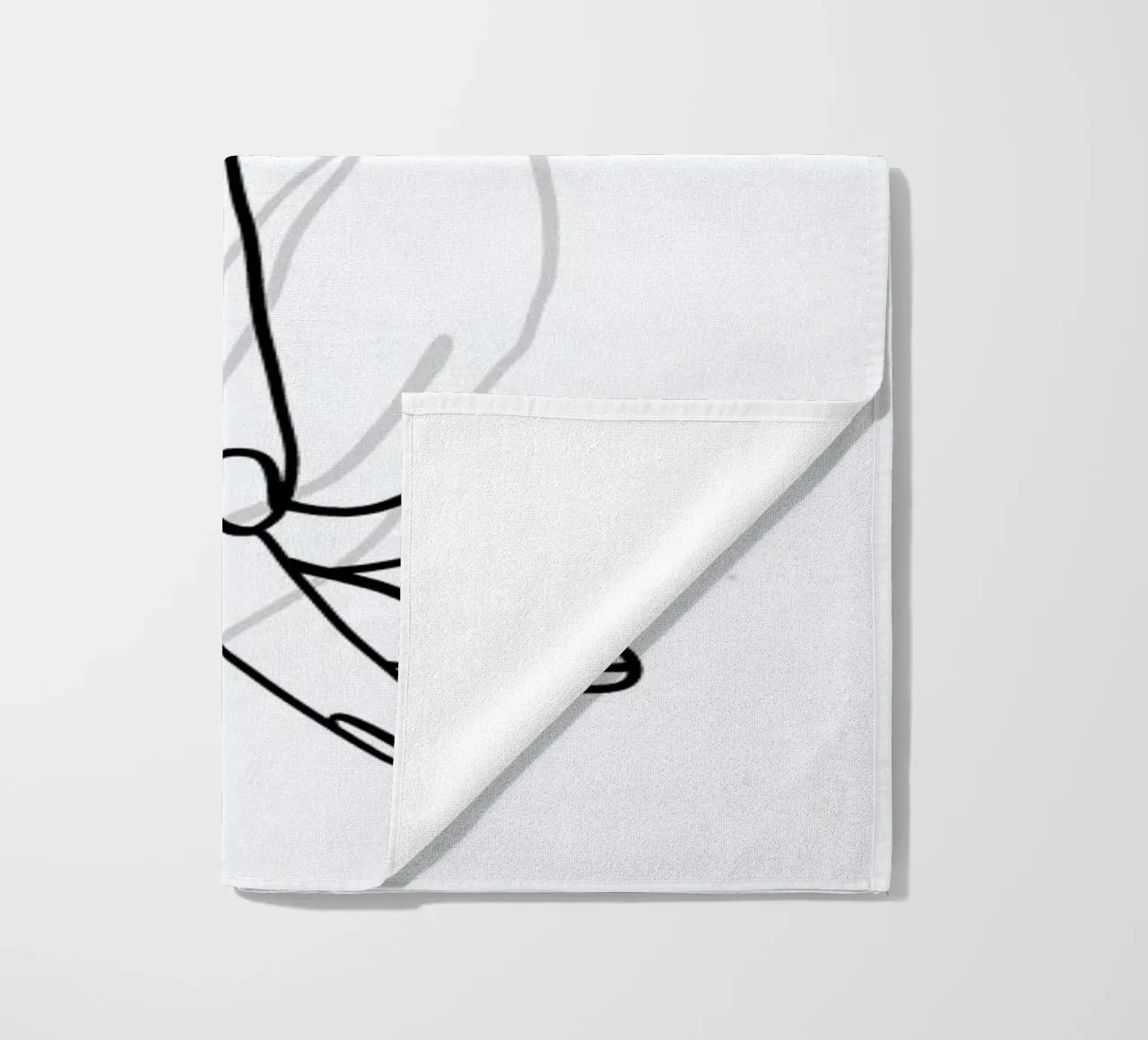 Hands beach towel by Graphite