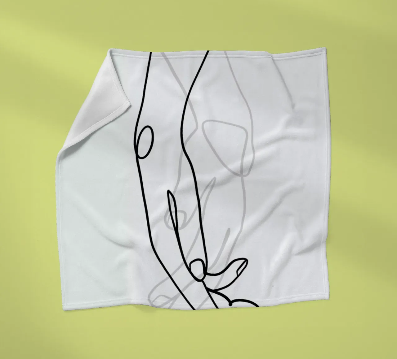 Hands fleece blanket by Graphite