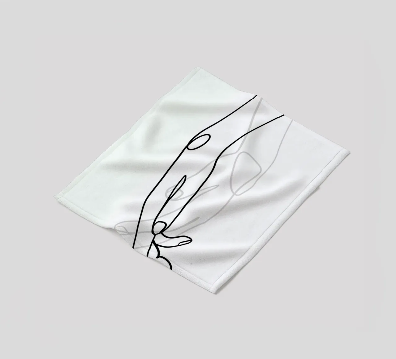 Hands fleece blanket by Graphite