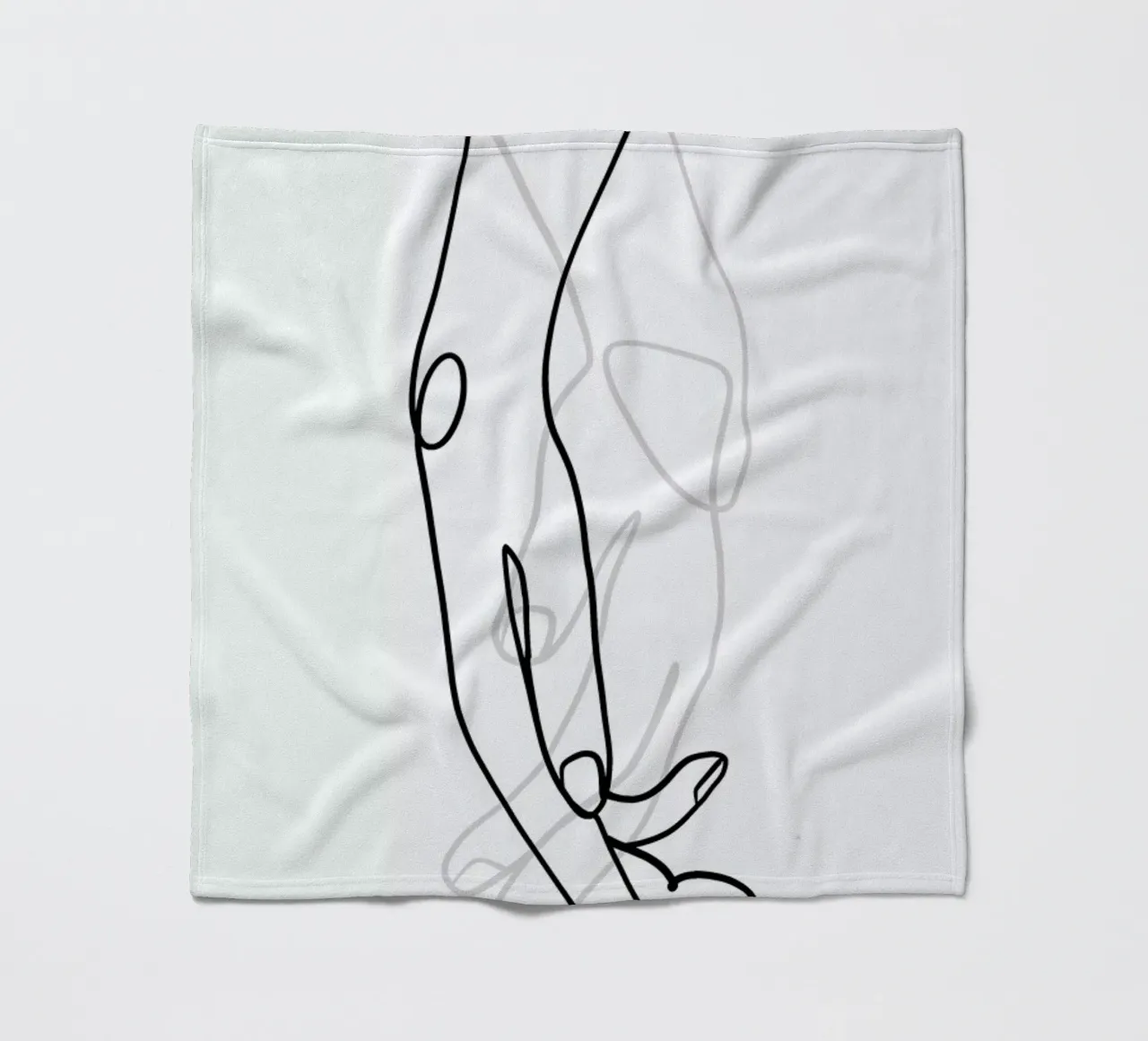 Hands fleece blanket by Graphite
