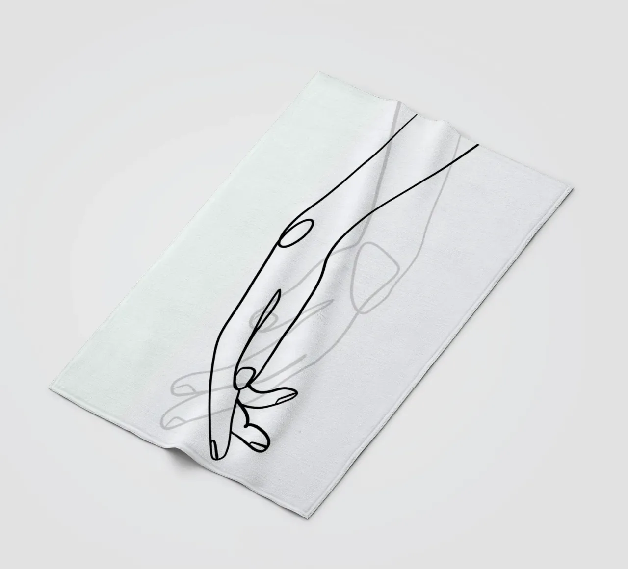 Hands fleece blanket by Graphite