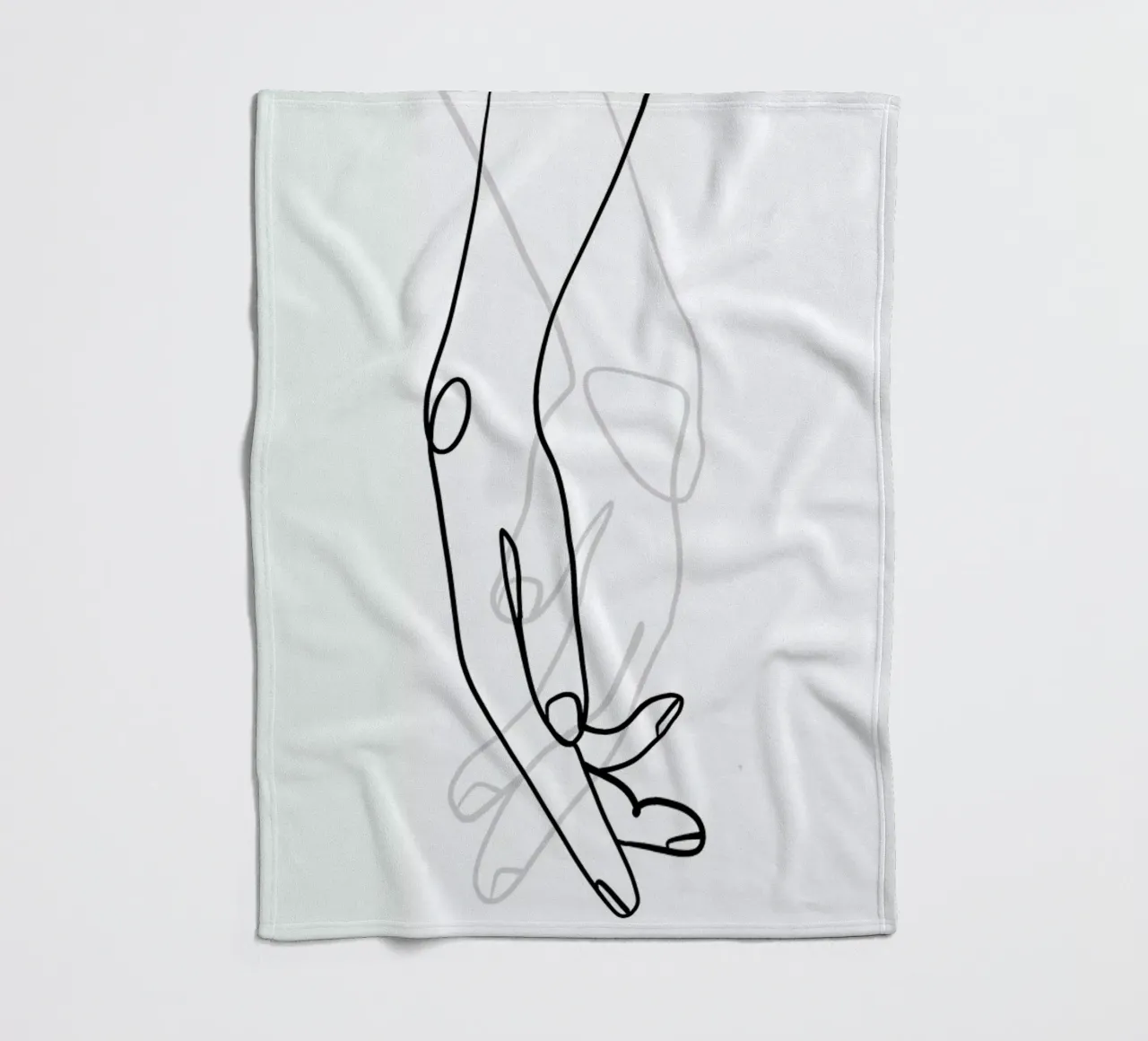 Hands fleece blanket by Graphite