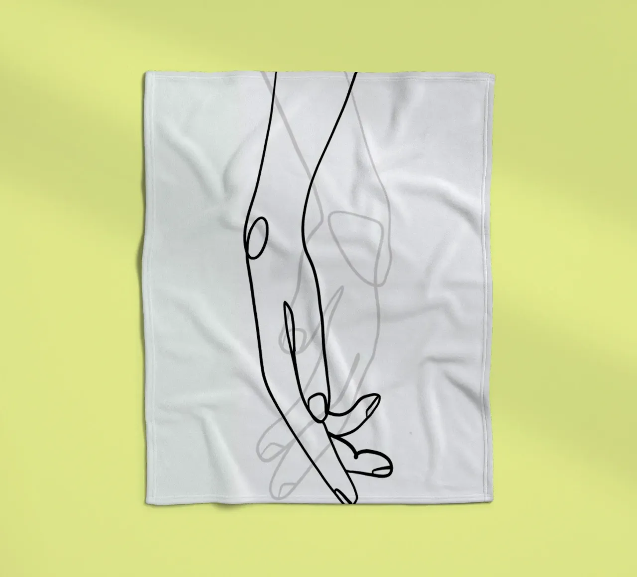 Hands fleece blanket by Graphite