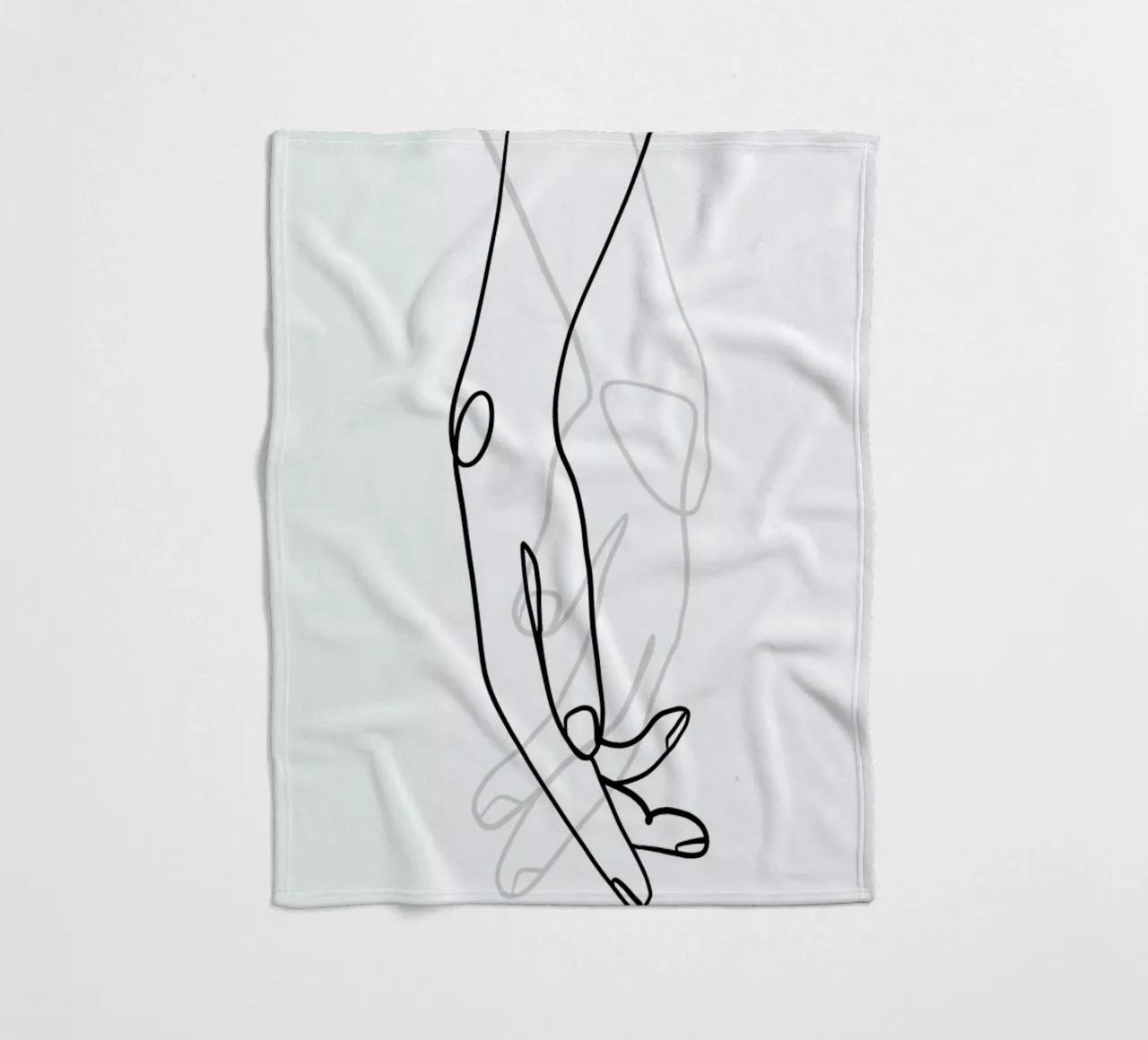 Hands fleece blanket by Graphite
