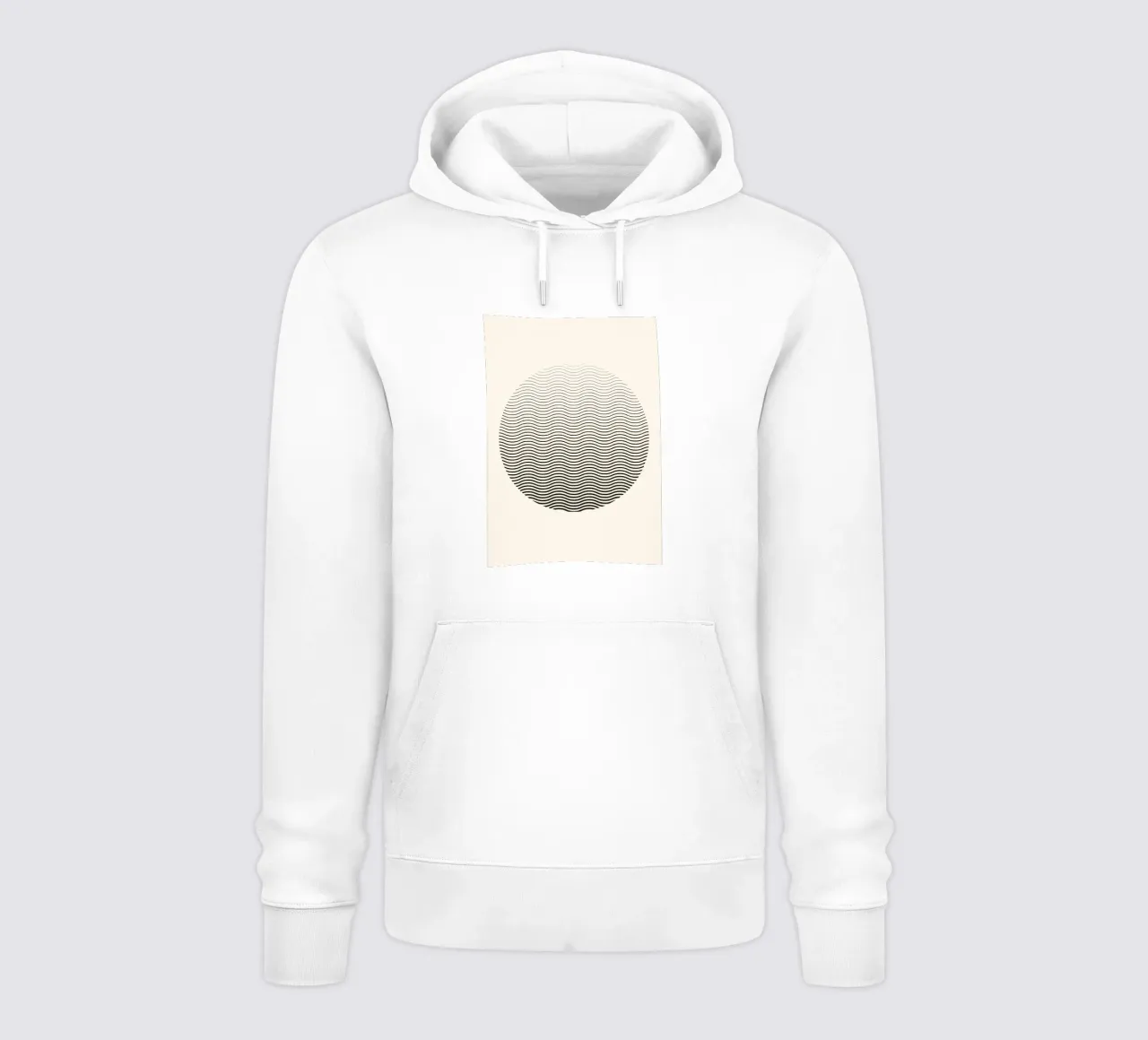 Jumig Op Art Abstracto Impresión Círculo Ondulado sudadera con capucha de NorwesClub