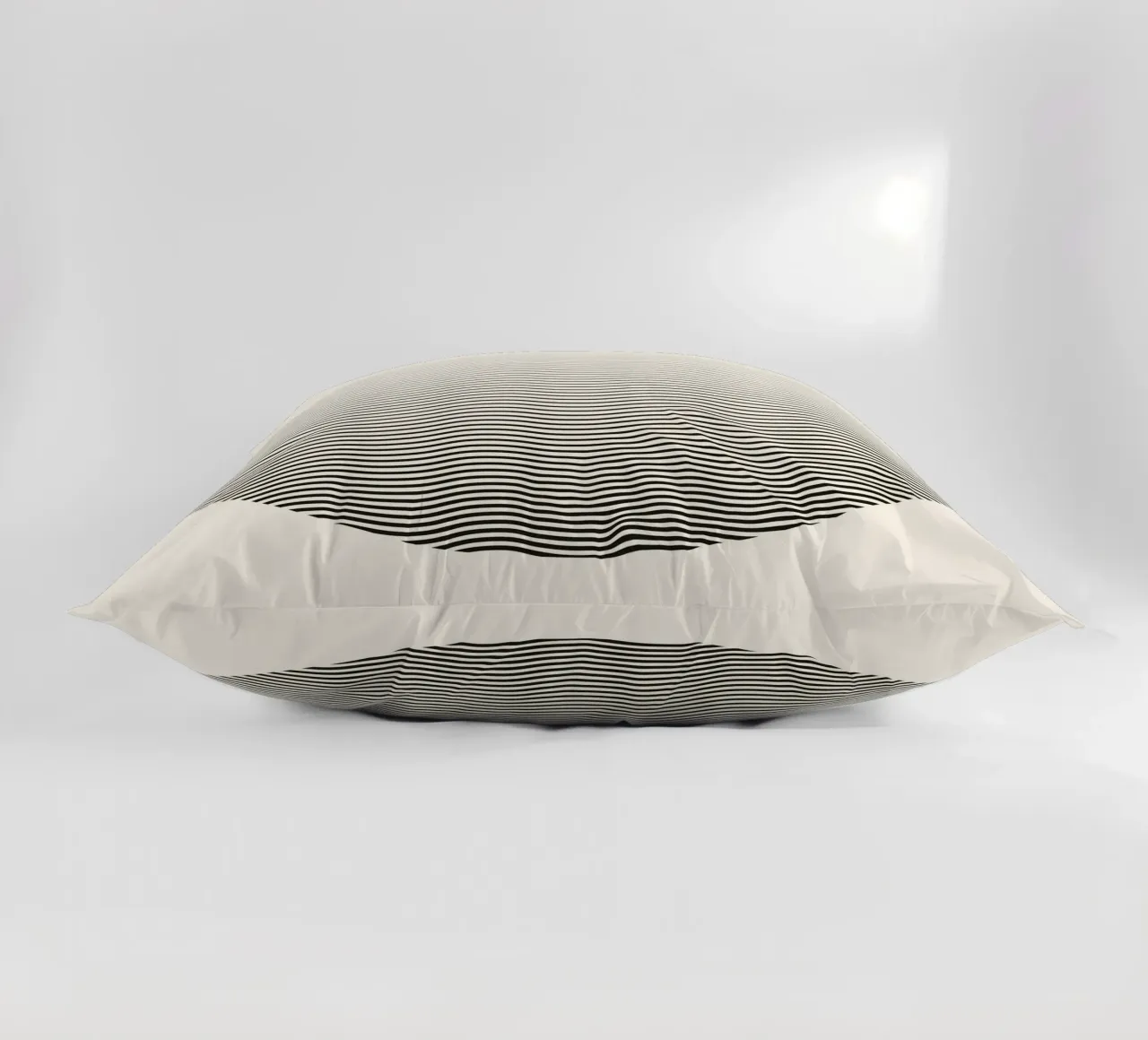 Jumig Abstract Op Art Wavy Circle Print decorative cushion by NorwesClub