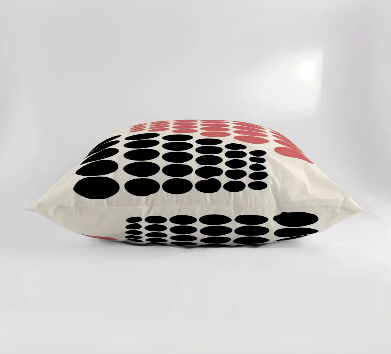 Bauhaus B. Exhibition Abstract Circle Art decorative cushion by NorwesClub