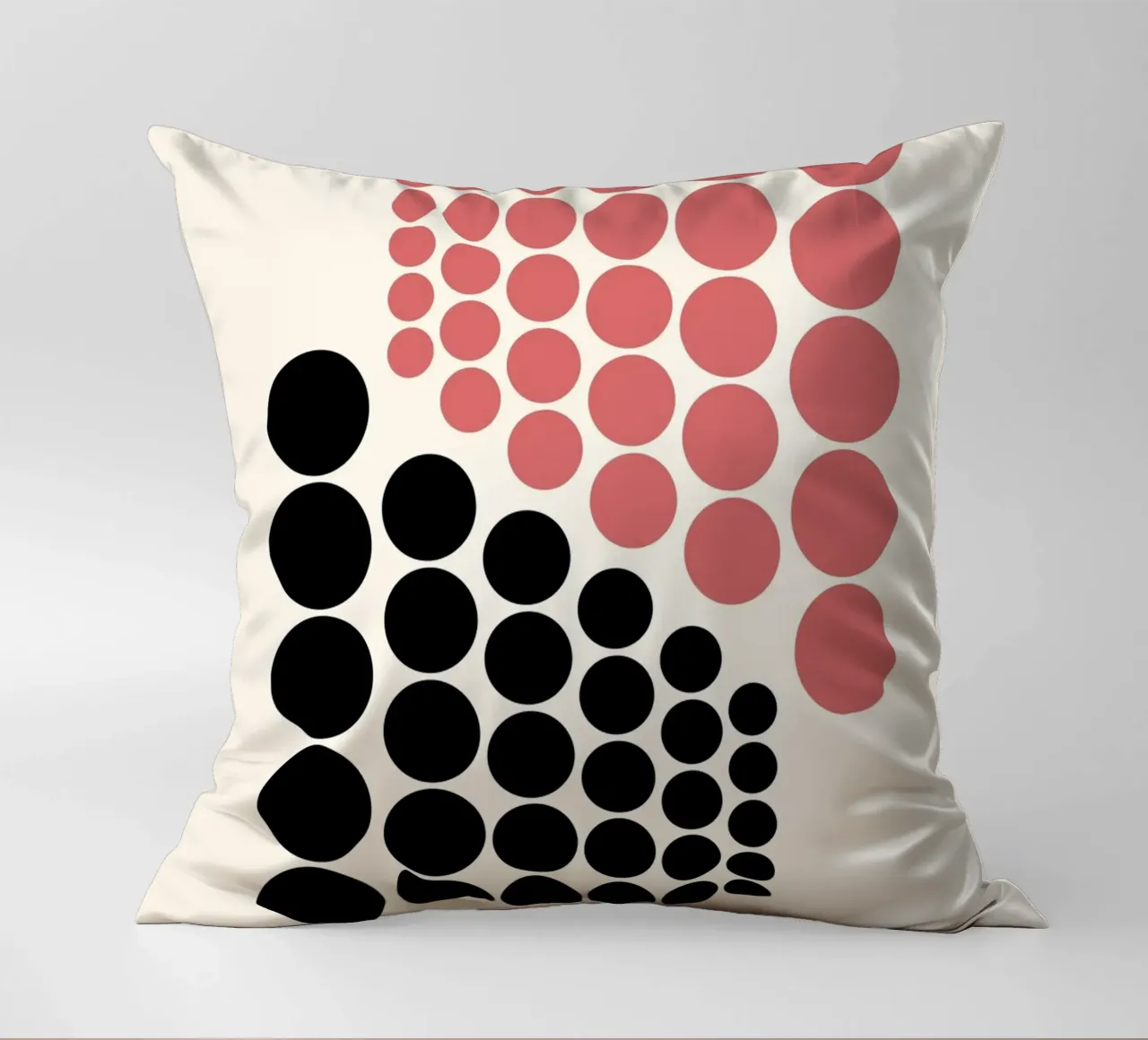 Bauhaus B. Exhibition Abstract Circle Art decorative cushion by NorwesClub