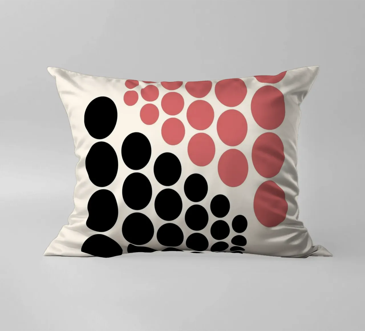 Bauhaus B. Exhibition Abstract Circle Art decorative cushion by NorwesClub