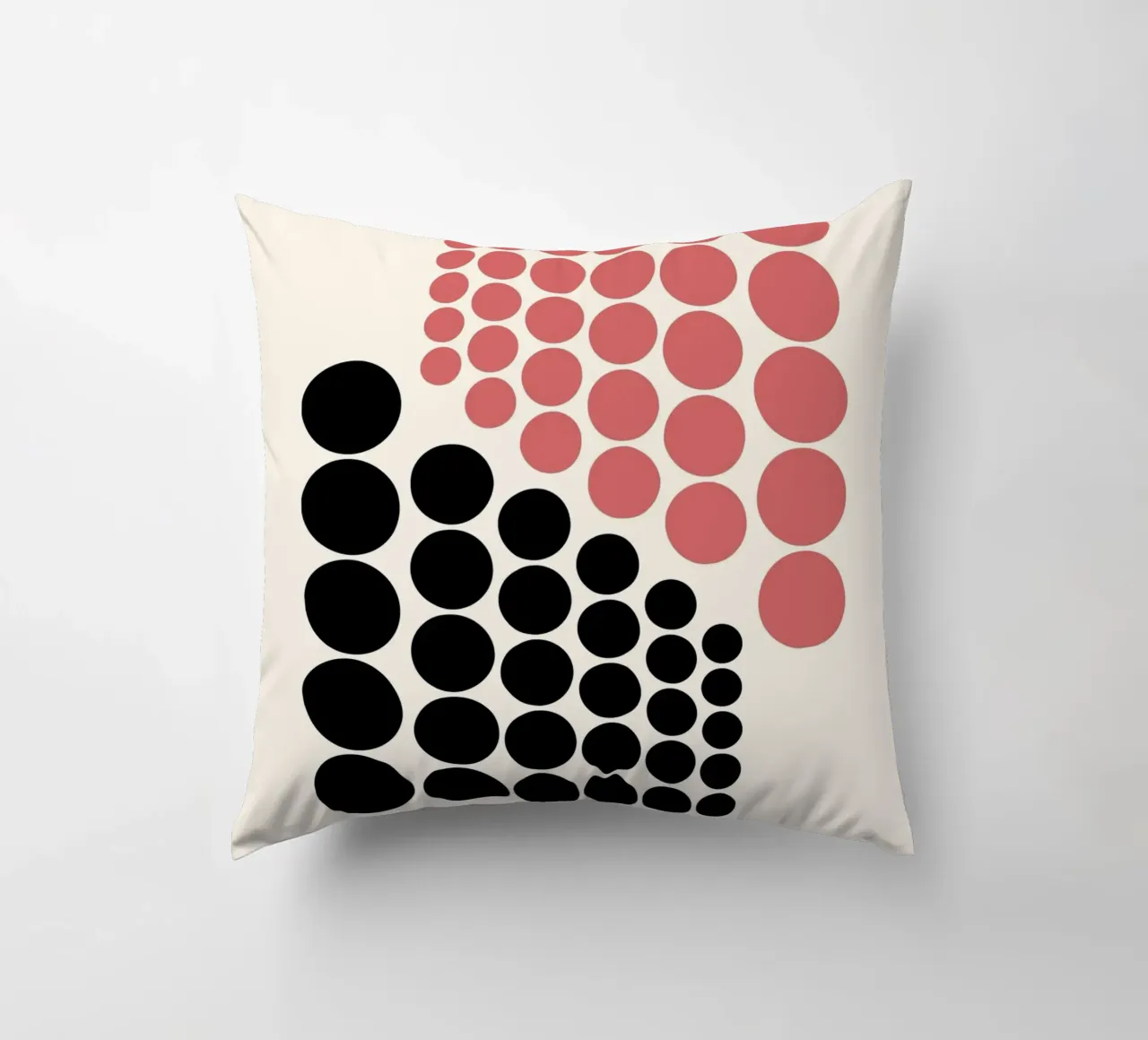Bauhaus B. Exhibition Abstract Circle Art decorative cushion by NorwesClub