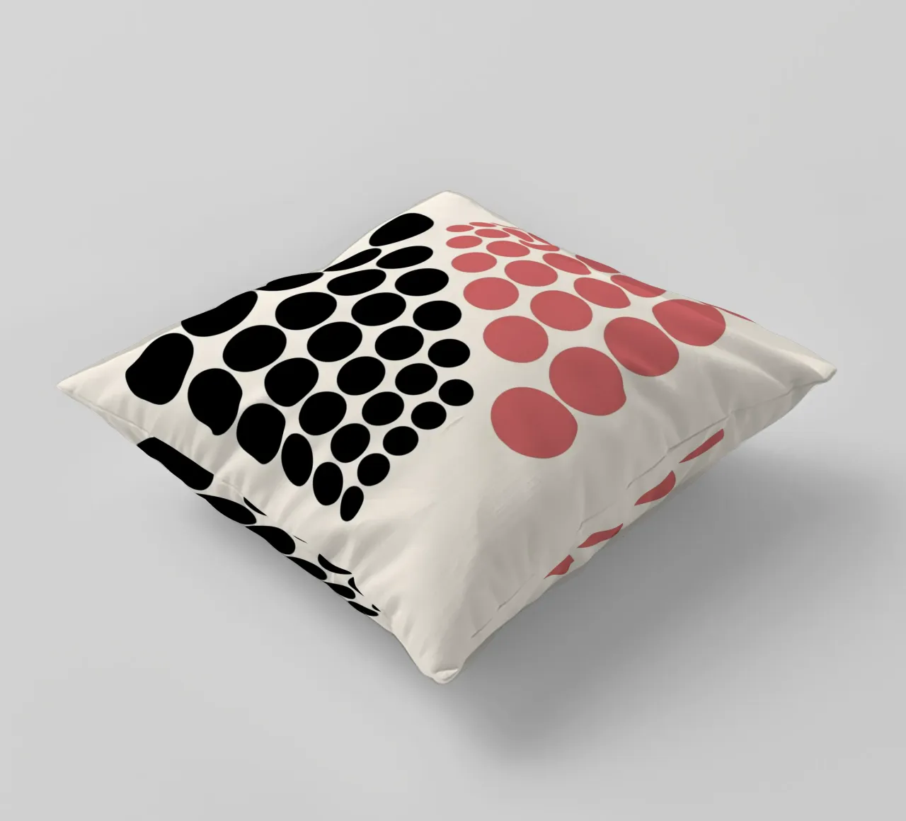Bauhaus B. Exhibition Abstract Circle Art decorative cushion by NorwesClub