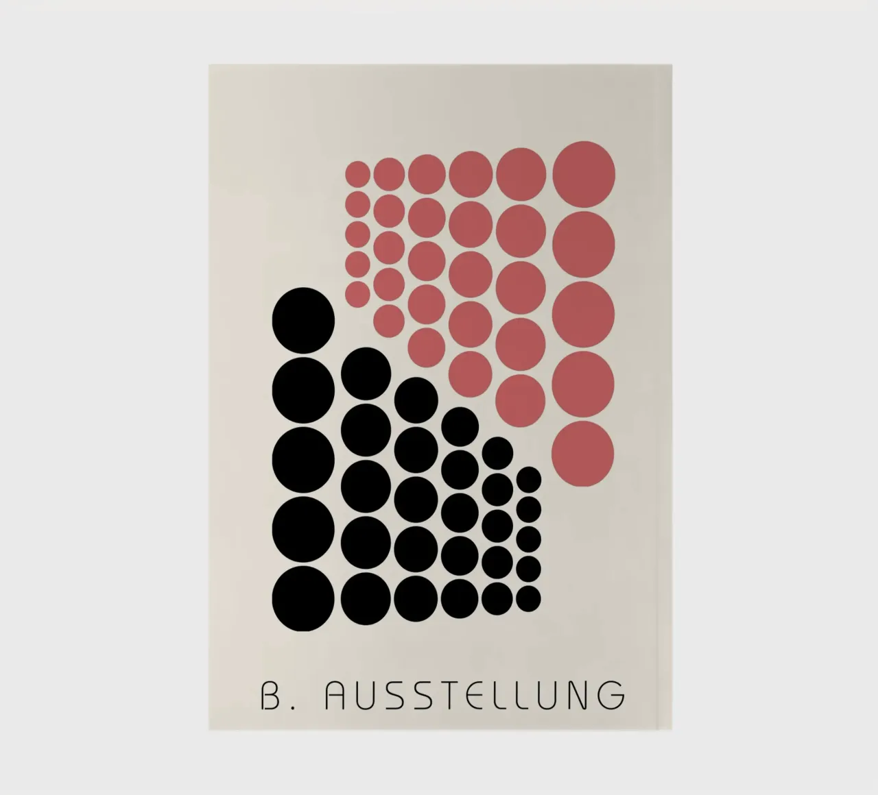 Bauhaus B. Exhibition Abstract Circle Art notebook by NorwesClub