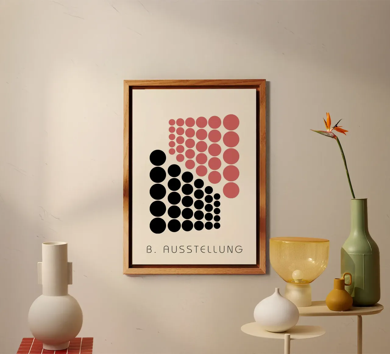 Bauhaus B. Exhibition Abstract Circle Art forex plate by NorwesClub