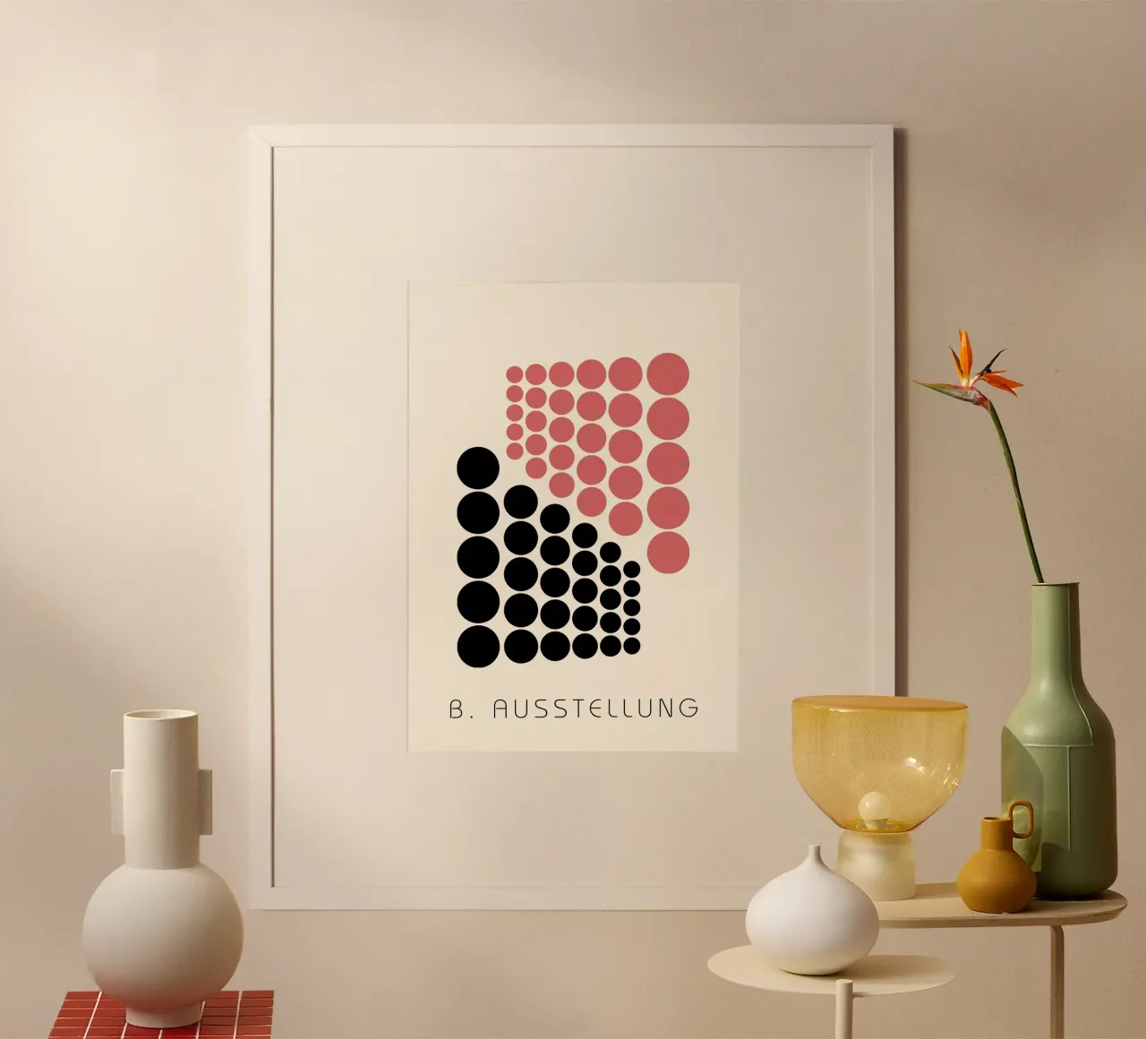 Bauhaus B. Exhibition Abstract Circle Art poster by NorwesClub