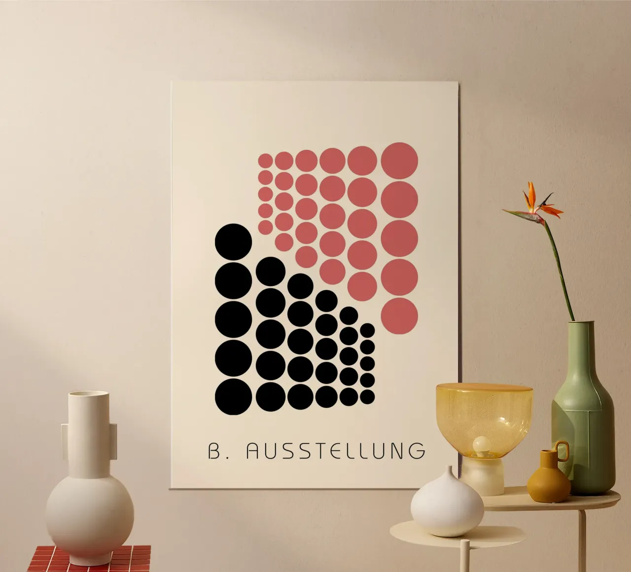 Bauhaus B. Exhibition Abstract Circle Art poster by NorwesClub