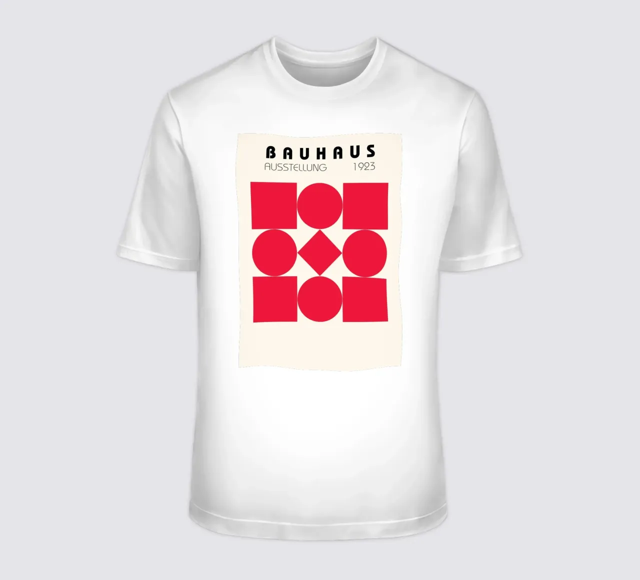 Poster Bauhaus 1923 Forme Geometriche Rosse t-shirt da NorwesClub