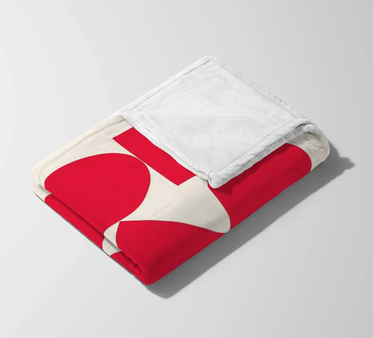 Poster Bauhaus 1923 Forme Geometriche Rosse coperta in pile da NorwesClub