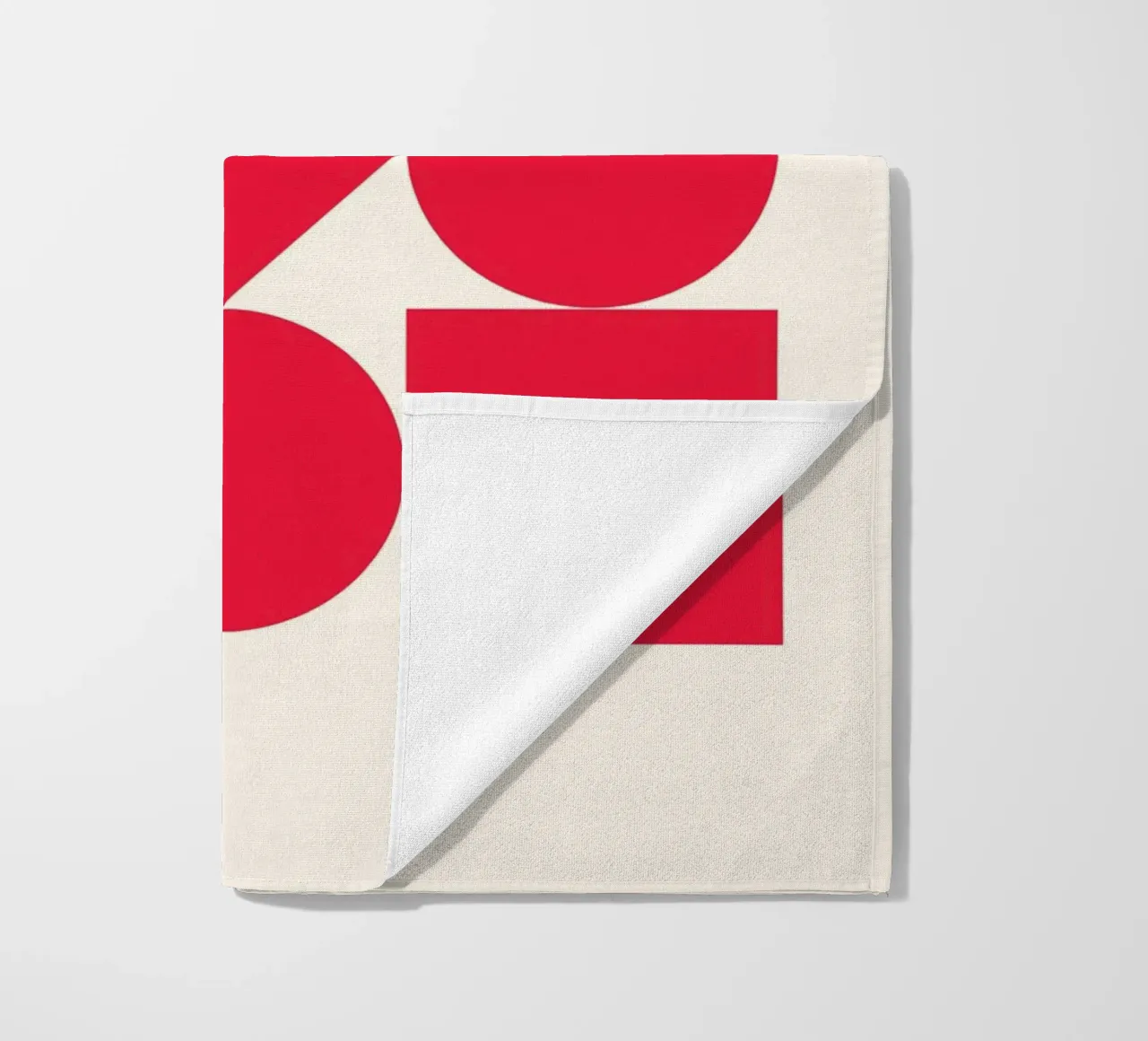Poster Bauhaus 1923 Forme Geometriche Rosse telo mare da NorwesClub