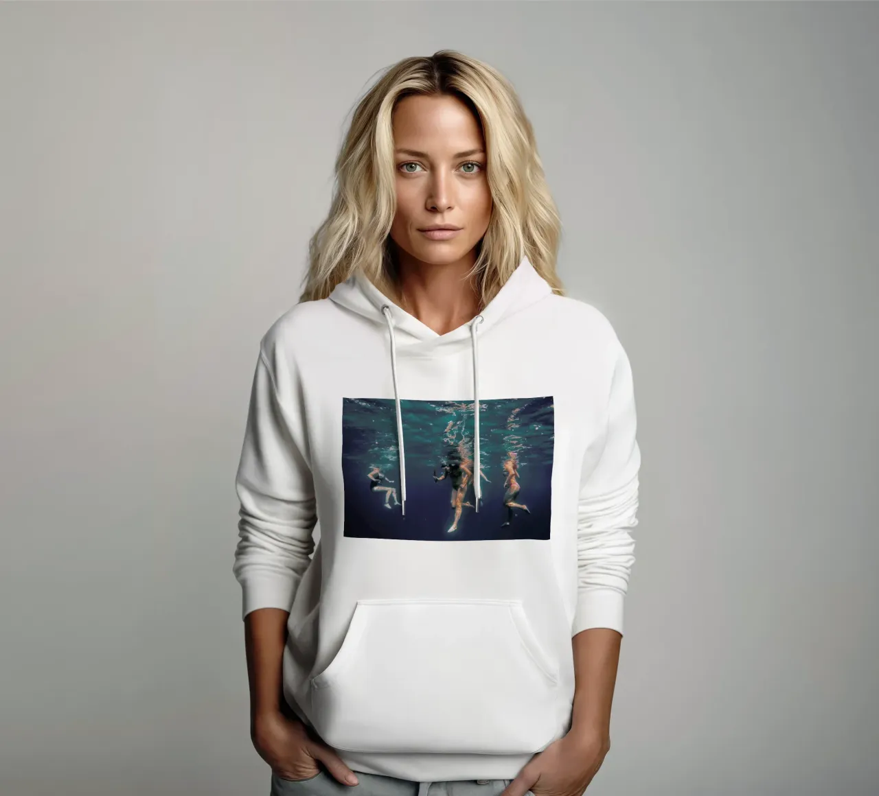 Figures Beneath the Surface felpa con cappuccio da EyeEm Mobile GmbH